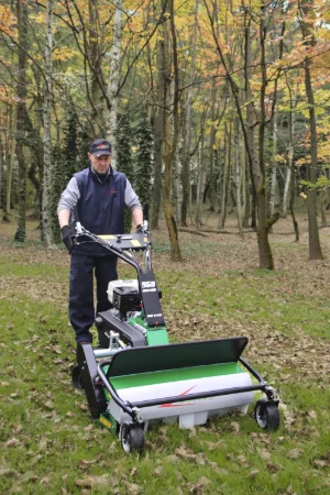 HD series tracked flail mower with operator platform